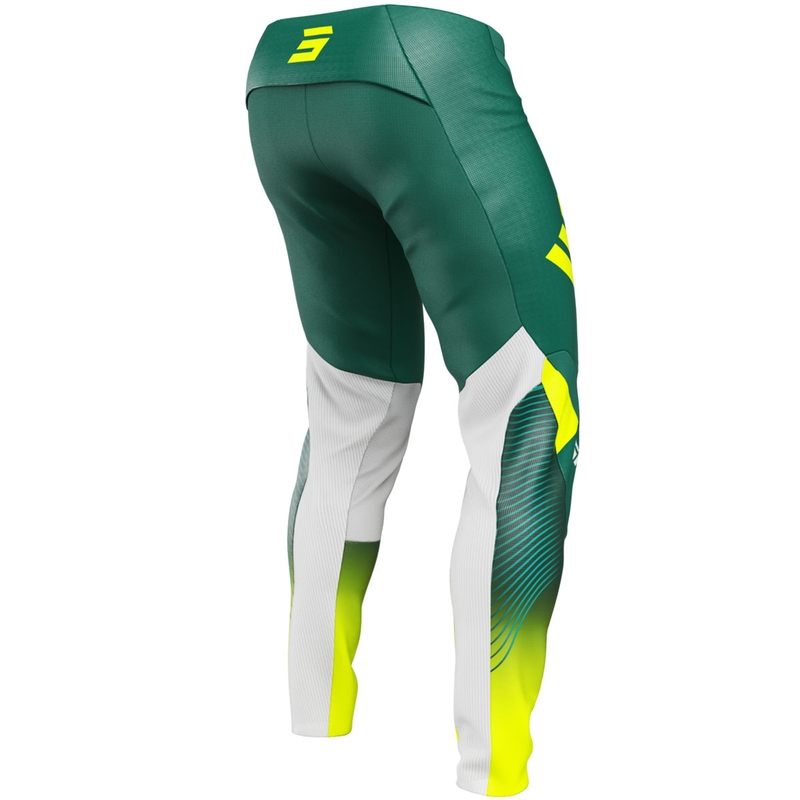 Spodnie motocrossowe Shot Contact GP 26 w kolorze zielono-neonowo-żółtym