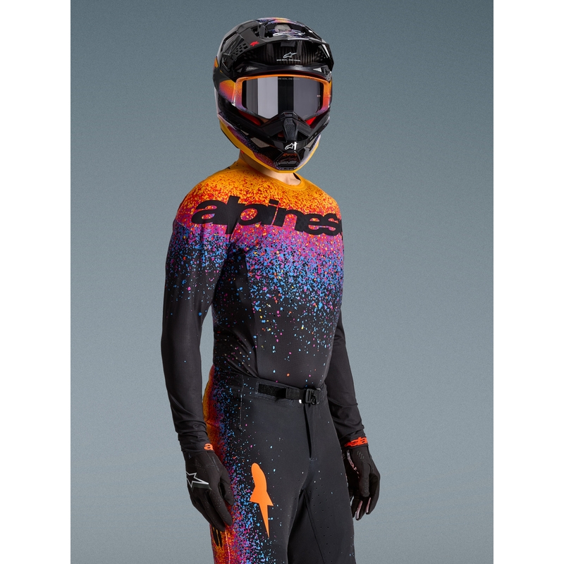 Koszulka motocrossowa Alpinestars Supertech w limitowanej edycji Black Hole w kolorze czarnym