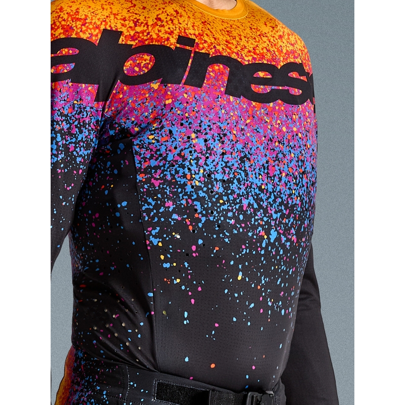 Koszulka motocrossowa Alpinestars Supertech w limitowanej edycji Black Hole w kolorze czarnym