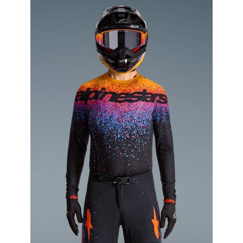 Koszulka motocrossowa Alpinestars Supertech w limitowanej edycji Black Hole w kolorze czarnym