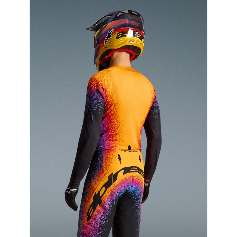 Koszulka motocrossowa Alpinestars Supertech w limitowanej edycji Black Hole w kolorze czarnym
