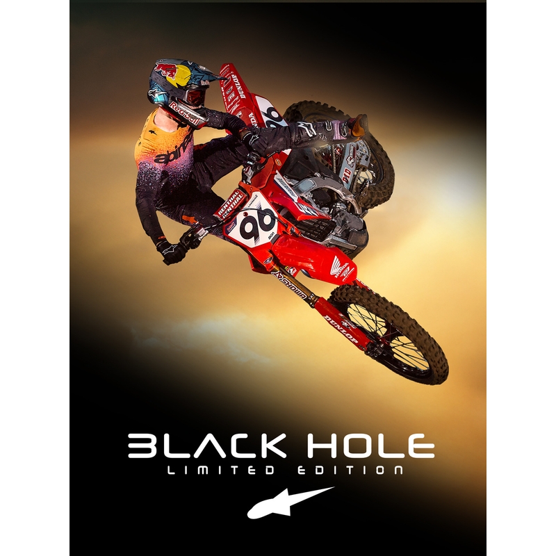 Kask motocrossowy Alpinestars Supertech S-M10 w limitowanej edycji Black Hole w kolorze czarnym