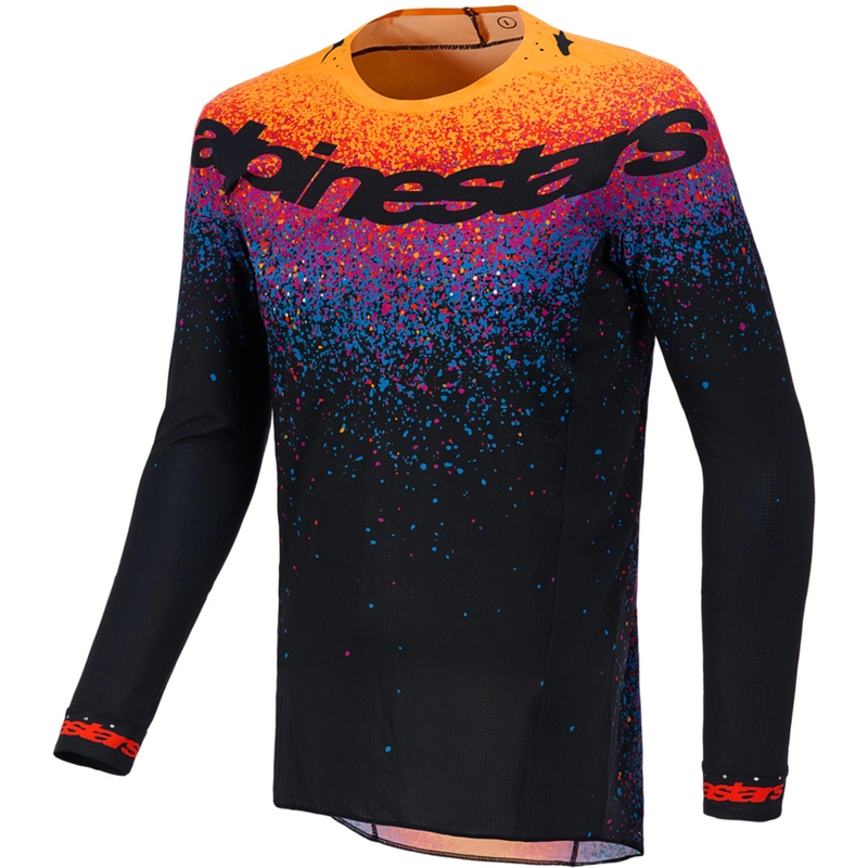 Koszulka motocrossowa Alpinestars Supertech w limitowanej edycji Black Hole w kolorze czarnym