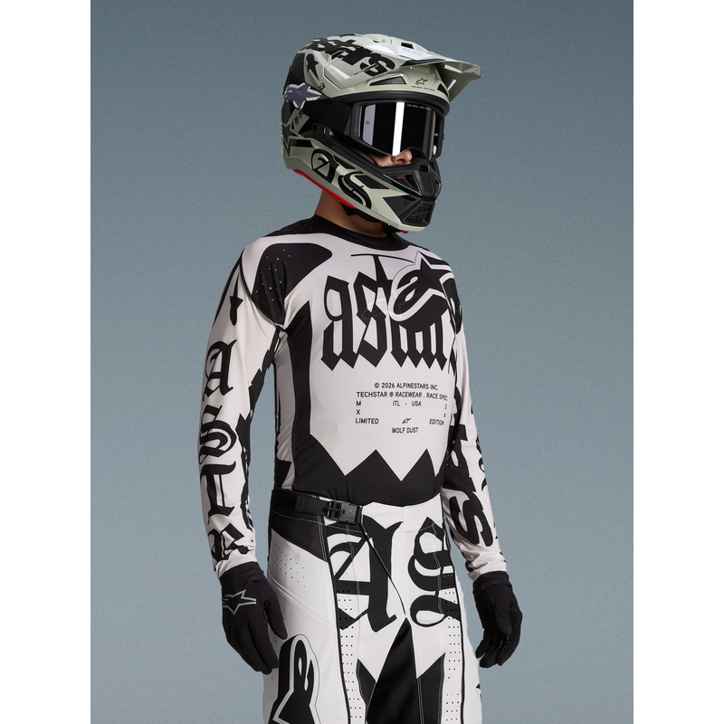 Koszulka motocrossowa Alpinestars Techstar w limitowanej edycji Wolf Dust sand-black