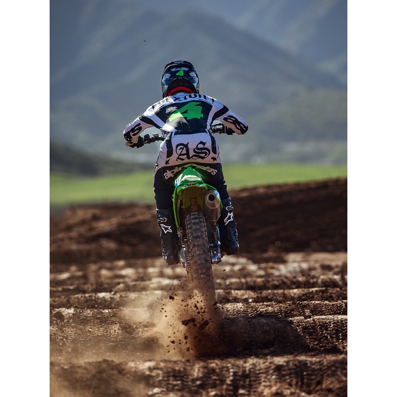 Spodnie motocrossowe Alpinestars Techstar w limitowanej edycji Wolf Dust w kolorze piaskowo-czarnym