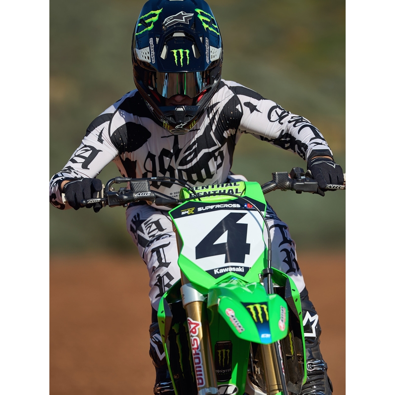 Spodnie motocrossowe Alpinestars Techstar w limitowanej edycji Wolf Dust w kolorze piaskowo-czarnym