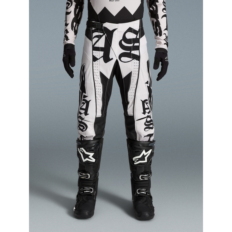 Spodnie motocrossowe Alpinestars Techstar w limitowanej edycji Wolf Dust w kolorze piaskowo-czarnym
