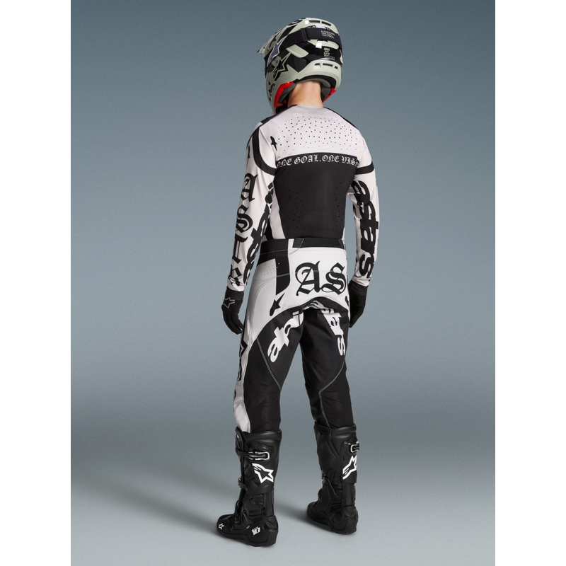 Spodnie motocrossowe Alpinestars Techstar w limitowanej edycji Wolf Dust w kolorze piaskowo-czarnym