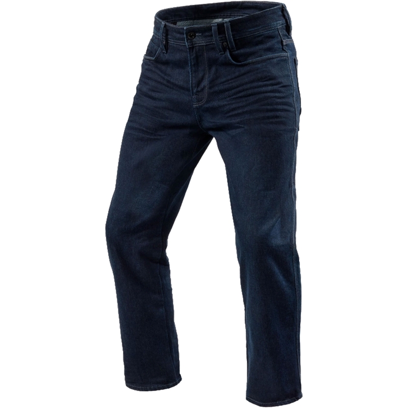 Jeansy motocyklowe Revit Lombard 3 RF ciemnoniebieskie cropped