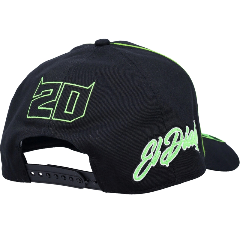 Monster Fabio Quartararo 20 Outline Cap Black