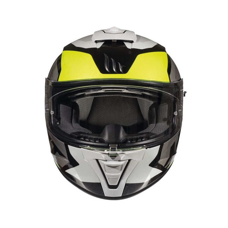 Integralny kask motocyklowy MT Blade 2 SV Trick biało-szaro-fluo żółty wyprzedaż