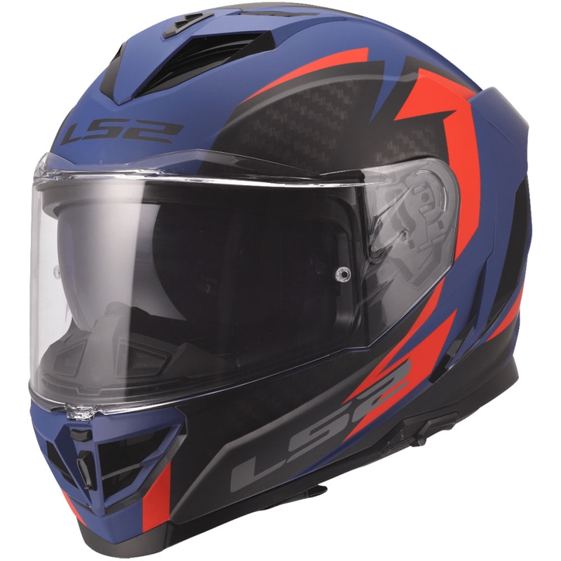 Kask motocyklowy integralny LS2 FF818 Storm III Dynamo niebiesko-czerwony