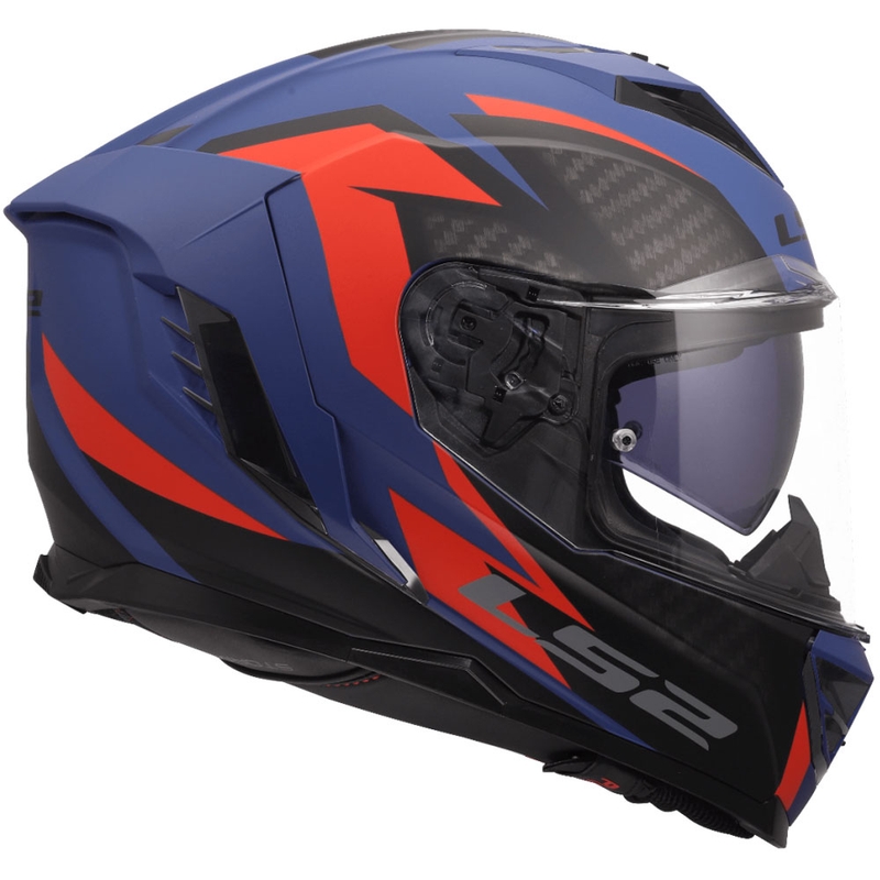 Kask motocyklowy integralny LS2 FF818 Storm III Dynamo niebiesko-czerwony