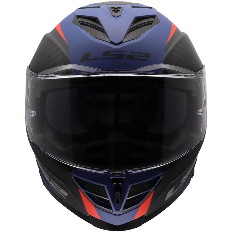 Kask motocyklowy integralny LS2 FF818 Storm III Dynamo niebiesko-czerwony