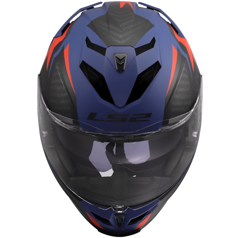 Kask motocyklowy integralny LS2 FF818 Storm III Dynamo niebiesko-czerwony