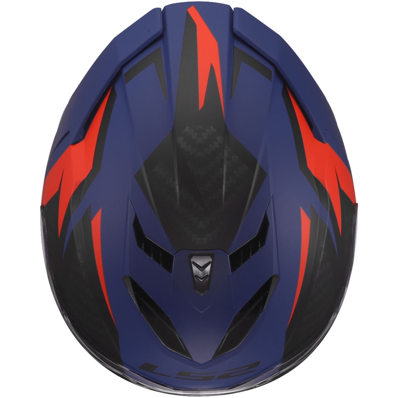 Kask motocyklowy integralny LS2 FF818 Storm III Dynamo niebiesko-czerwony