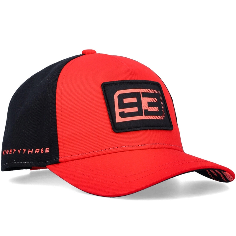 Czapka dziecięca Ducati Marc Marquez Baseball 93 Patch czarno-czerwona
