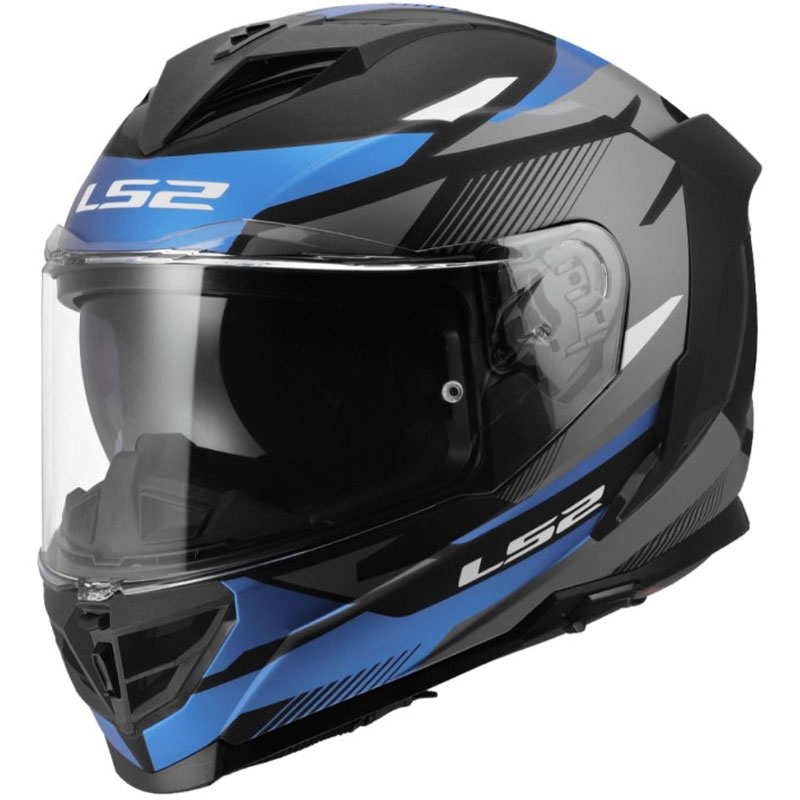 Kask motocyklowy integralny LS2 FF818 Storm III Komai czarno-niebieski