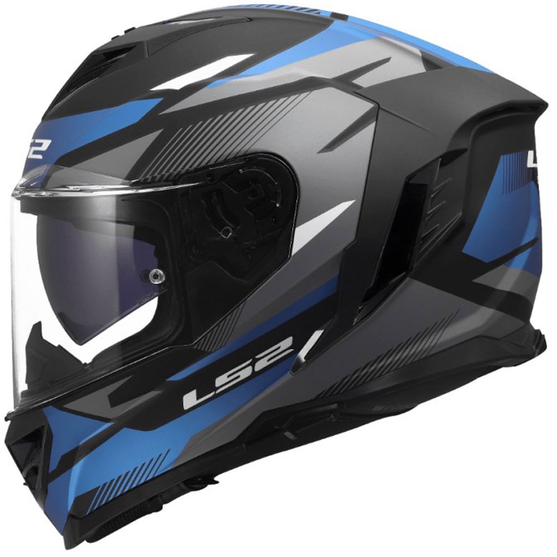 Kask motocyklowy integralny LS2 FF818 Storm III Komai czarno-niebieski
