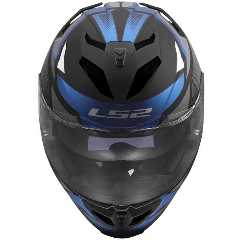 Kask motocyklowy integralny LS2 FF818 Storm III Komai czarno-niebieski
