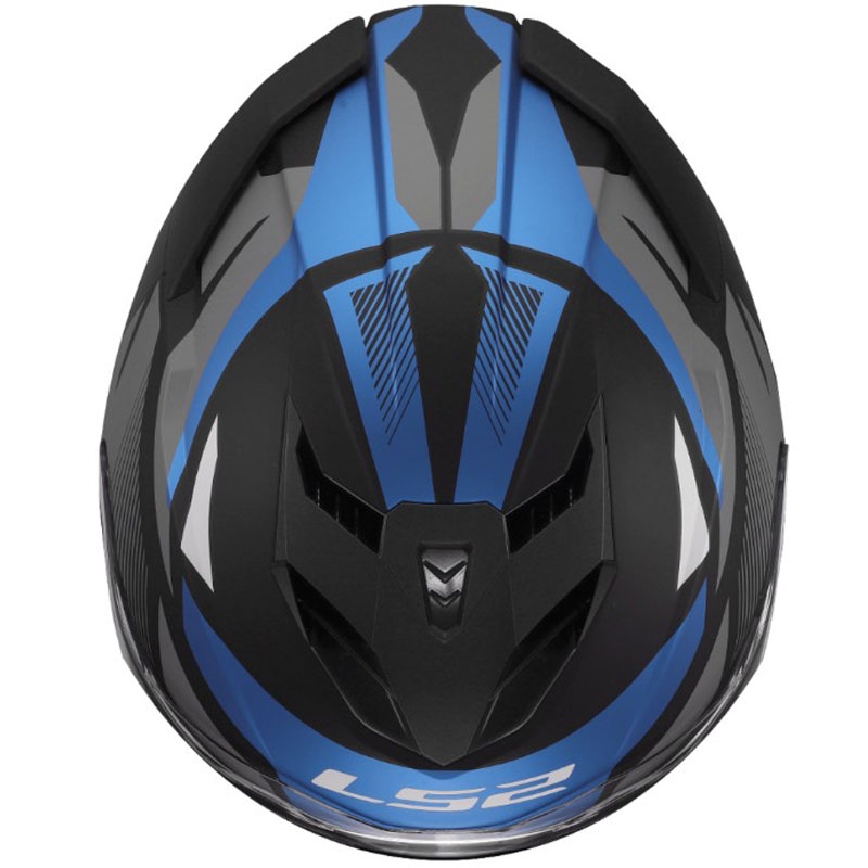 Kask motocyklowy integralny LS2 FF818 Storm III Komai czarno-niebieski