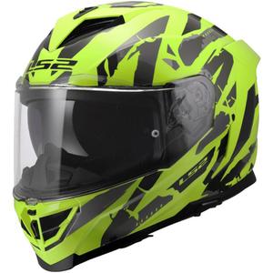 Kask motocyklowy integralny LS2 FF818 Storm III Kaos żółty
