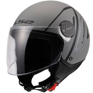 Kask motocyklowy otwarty LS2 OF558 Sphere Lux II Minimum czarno-szary