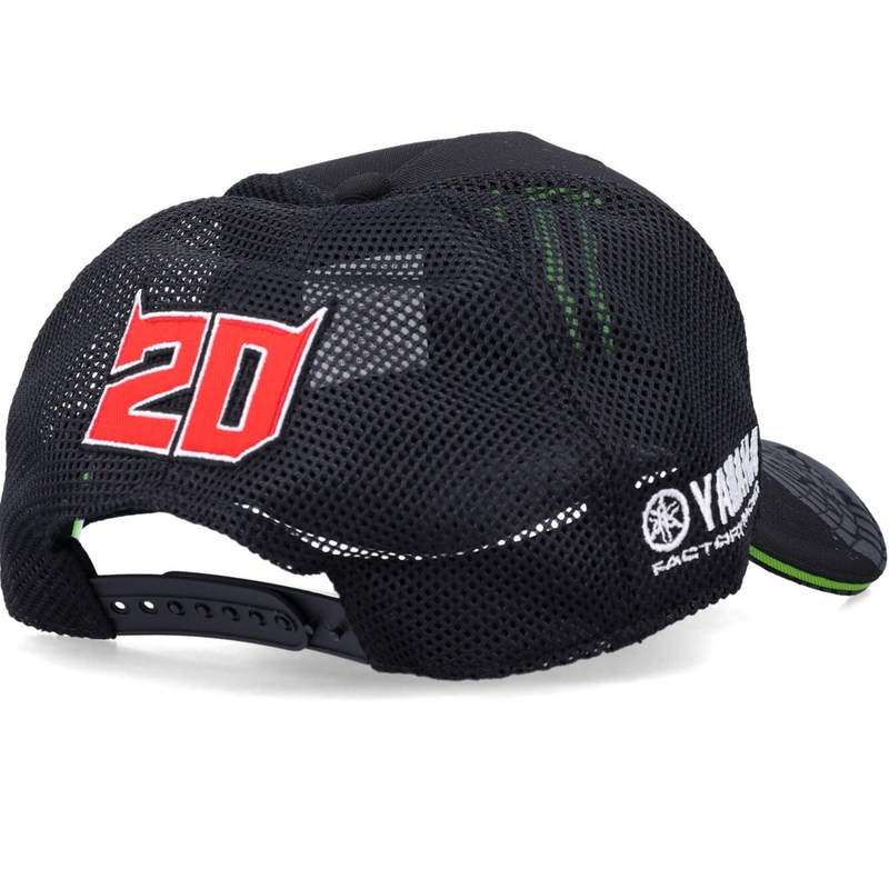 Yamaha Monster Fabio Quartararo Sponsor Cap czarny