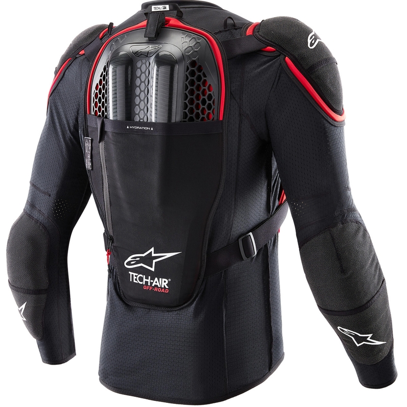 Kamizelka motocyklowa z poduszką powietrzną Alpinestars TECH-AIR®OFF-ROAD czarno-czerwona