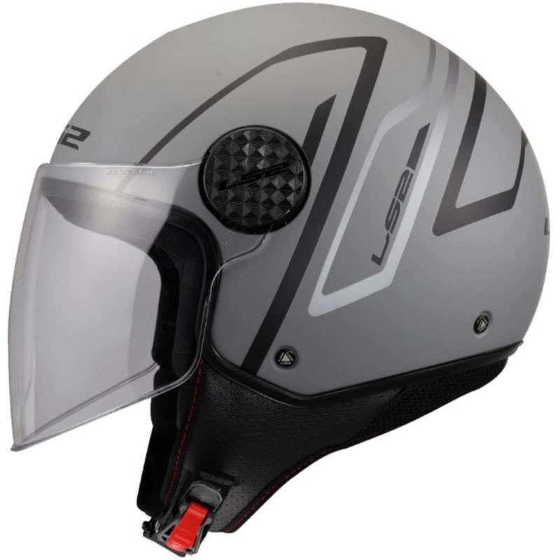Kask motocyklowy otwarty LS2 OF558 Sphere Lux II Minimum czarno-szary