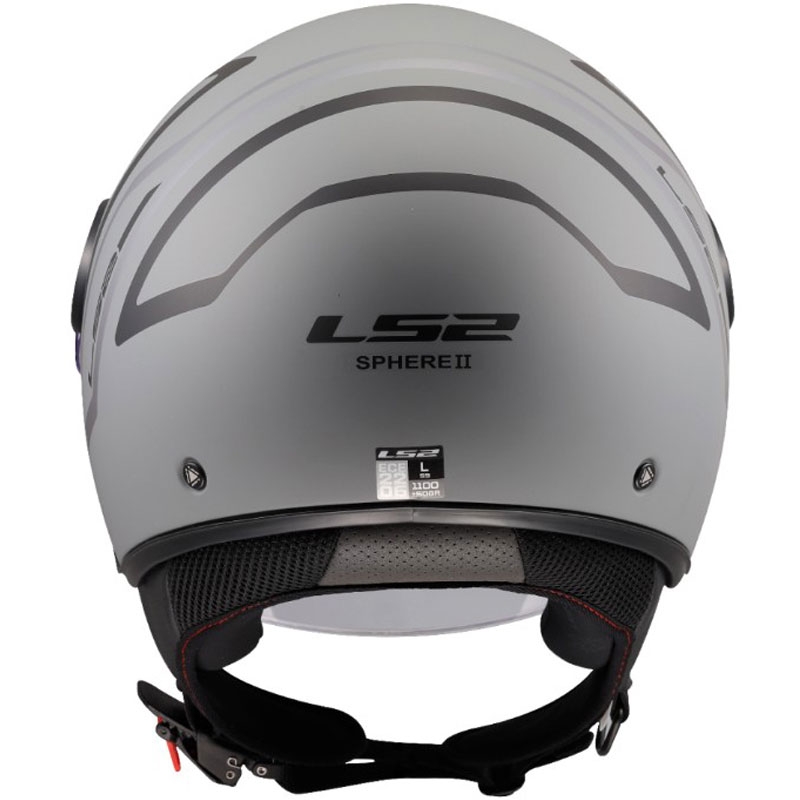 Kask motocyklowy otwarty LS2 OF558 Sphere Lux II Minimum czarno-szary