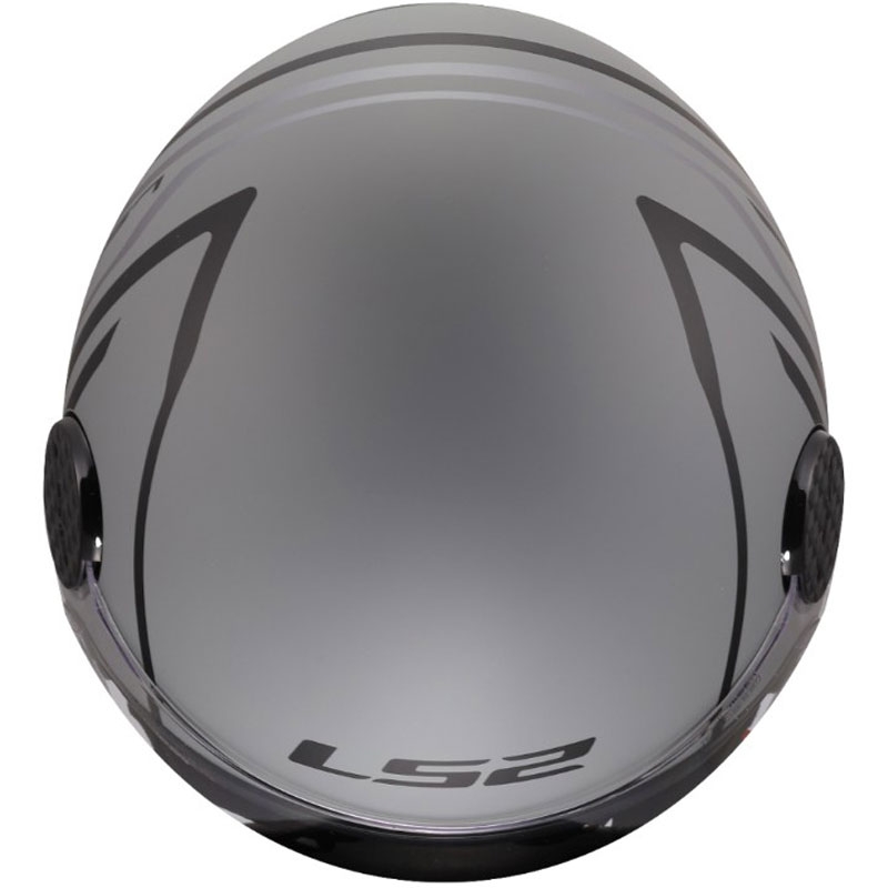 Kask motocyklowy otwarty LS2 OF558 Sphere Lux II Minimum czarno-szary
