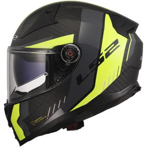 Kask motocyklowy integralny LS2 FF811 Vector II C Grid 06 matowy HV żółty