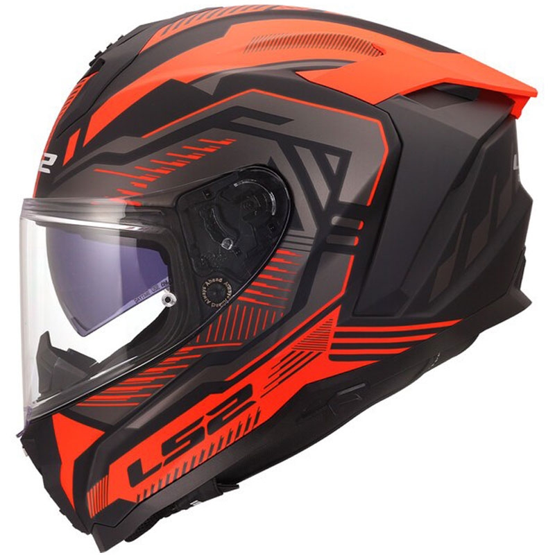 Kask motocyklowy integralny LS2 FF817 Challenger II Dravix matowy czerwony