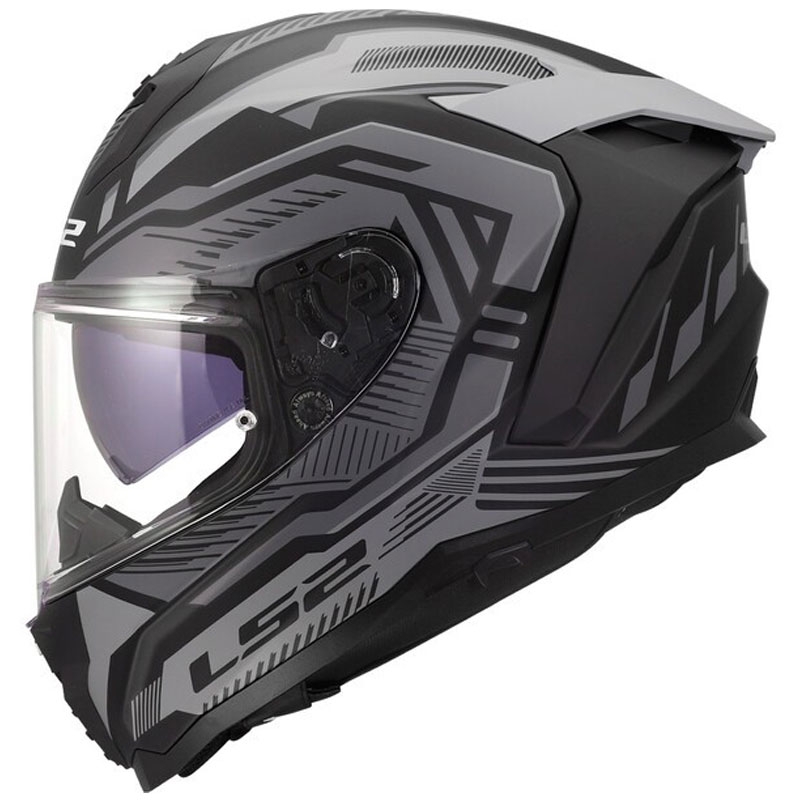 Kask motocyklowy integralny LS2 FF817 Challenger II Dravix matowy szary