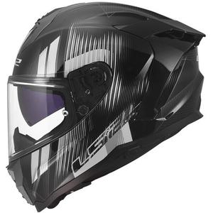 Kask motocyklowy integralny LS2 FF817 Challenger II Nitro połyskujący czarno-szary
