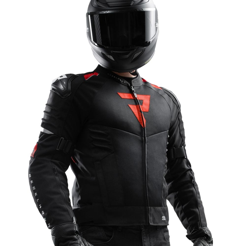 Kurtka motocyklowa Rebelhorn Vandal 2 Air czarno-czerwona