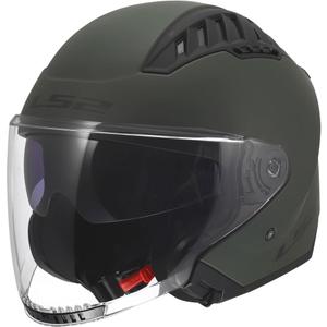 Kask motocyklowy otwarty LS2 OF600 Copter II Solid matowy wojskowy zielony