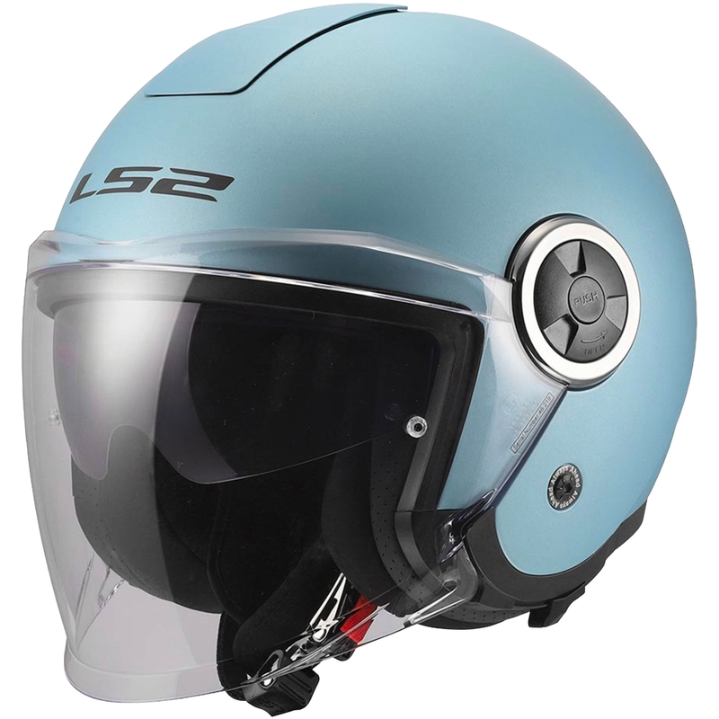 Kask motocyklowy otwarty LS2 OF620 Classy Solid mat perłowo-niebieski