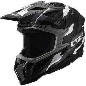 Kask motocrossowy LS2 MX703 X-Force Phantom matowy czarno-szary