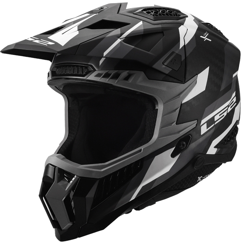 Kask motocrossowy LS2 MX703 X-Force Phantom mat czarno-szary