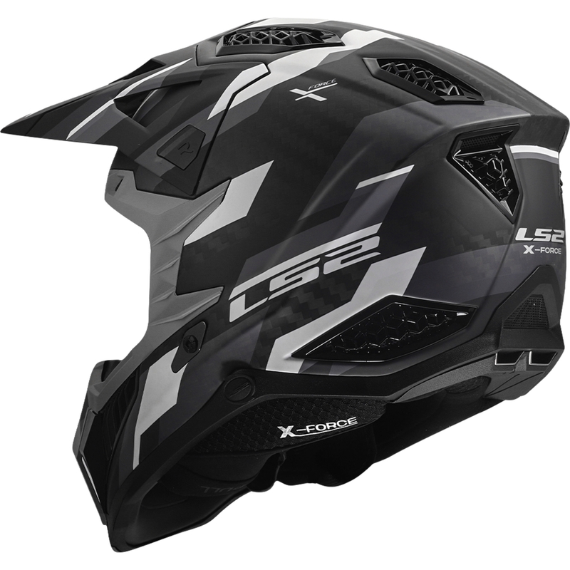 Kask motocrossowy LS2 MX703 X-Force Phantom mat czarno-szary