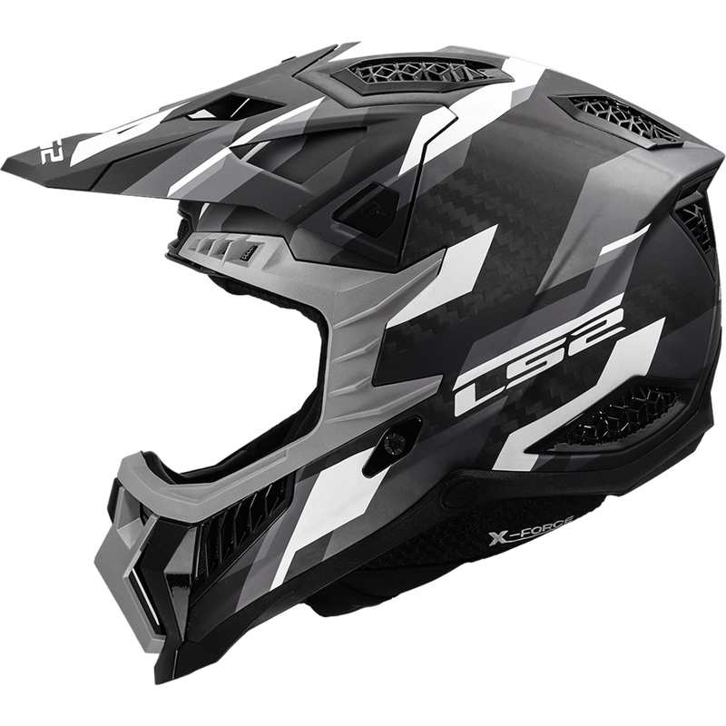 Kask motocrossowy LS2 MX703 X-Force Phantom mat czarno-szary
