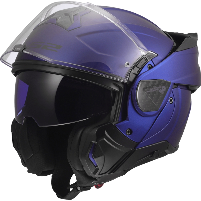 Kask motocyklowy typu flip-up LS2 FF910 Advant II Solid mat granatowy