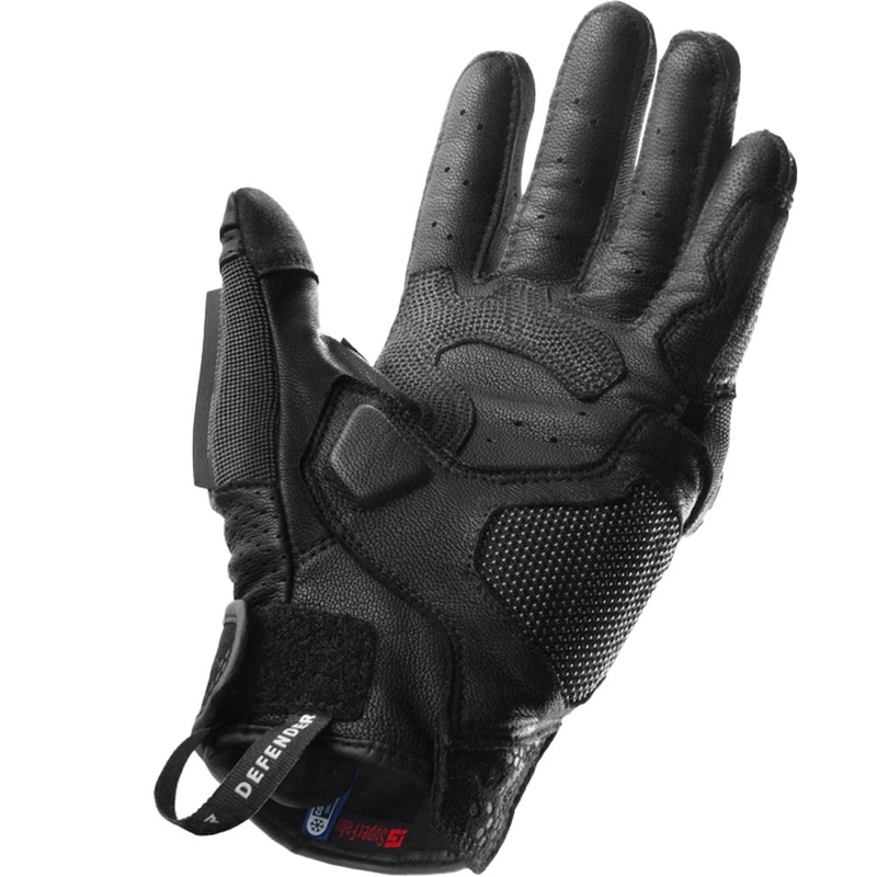 Rękawice motocyklowe Rebelhorn Defender czarne