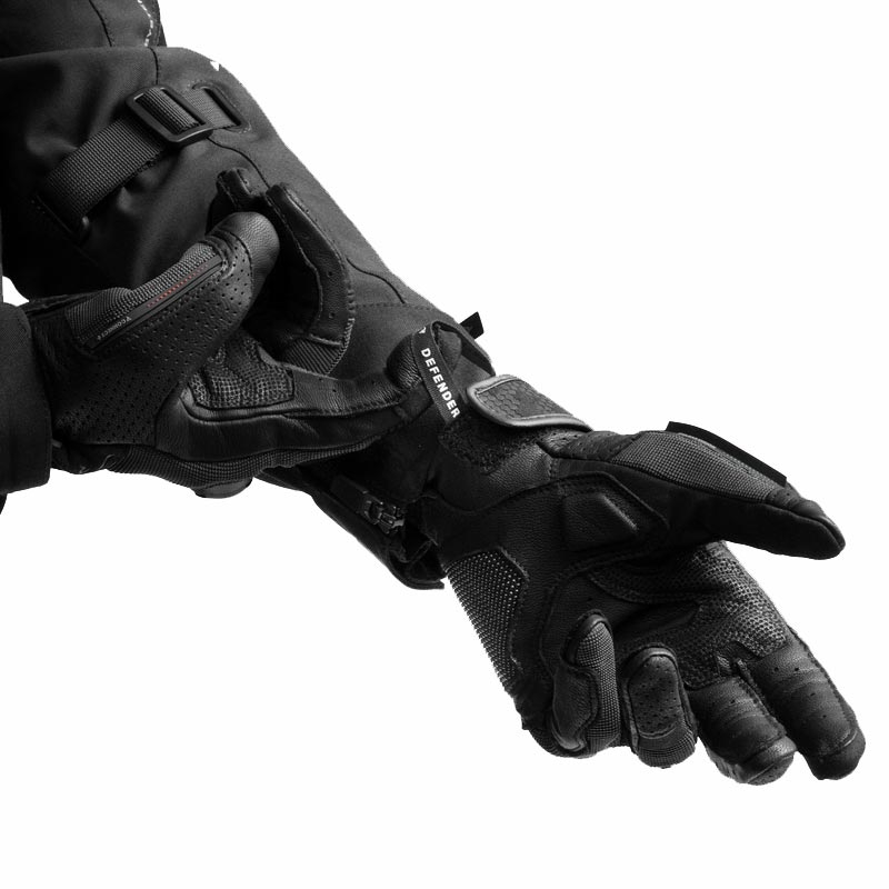 Rękawice motocyklowe Rebelhorn Defender czarne