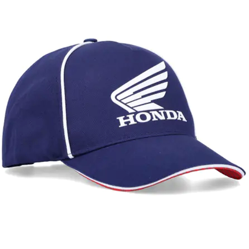 Czapka z daszkiem Honda Racing w kolorze białym i niebieskim