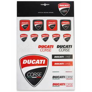 Naklejki Ducati Corse Duży zestaw naklejek wielokolorowy