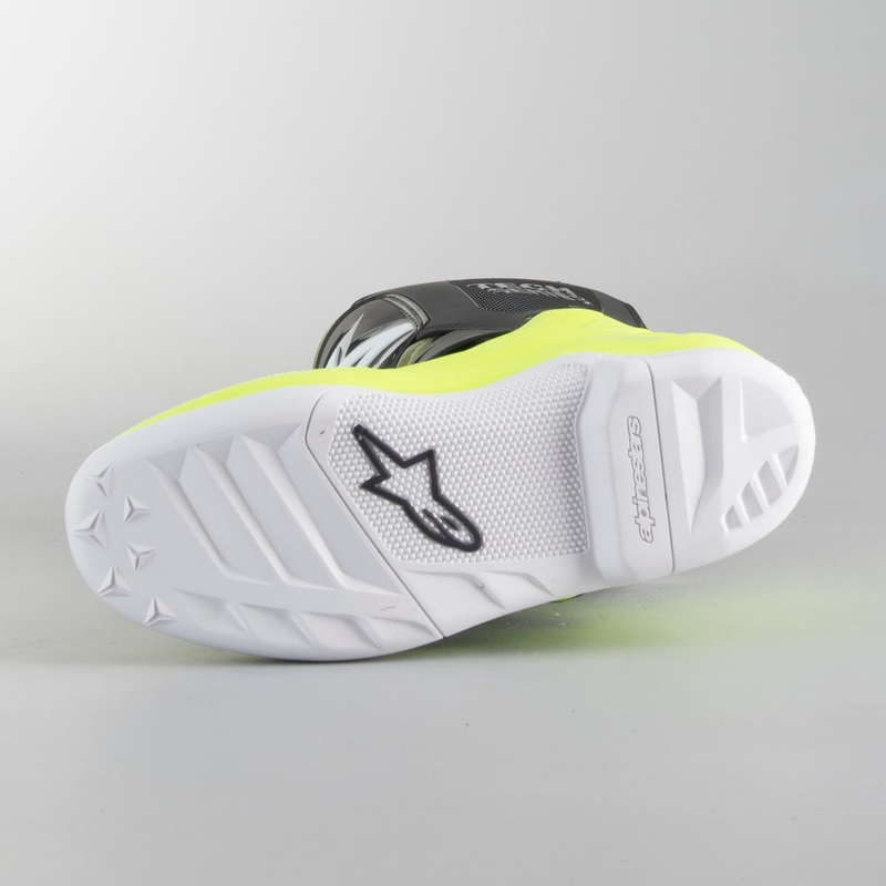 Dziecięce buty motocyklowe Alpinestars Tech 7 S czarno-zielono-fluo żółte