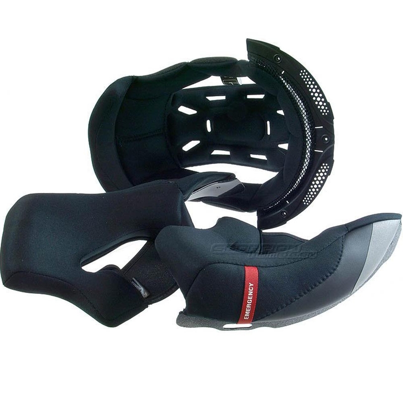 Wnętrze kasku motocyklowego Scorpion EXO-491 KW, standard, czarne